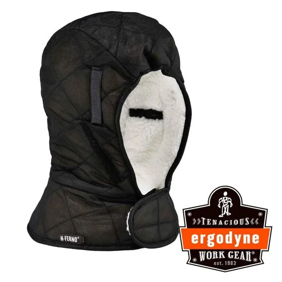 Ergodyne N-Ferno 6952 Thermal Insulated Hard Hat/Helmet Winter Liner, Black - Picture 1 of 8